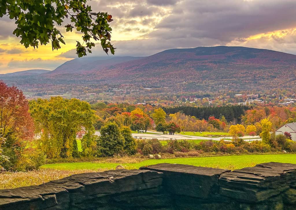 The Green Mountains in the fall - Bennington, Vermont. 