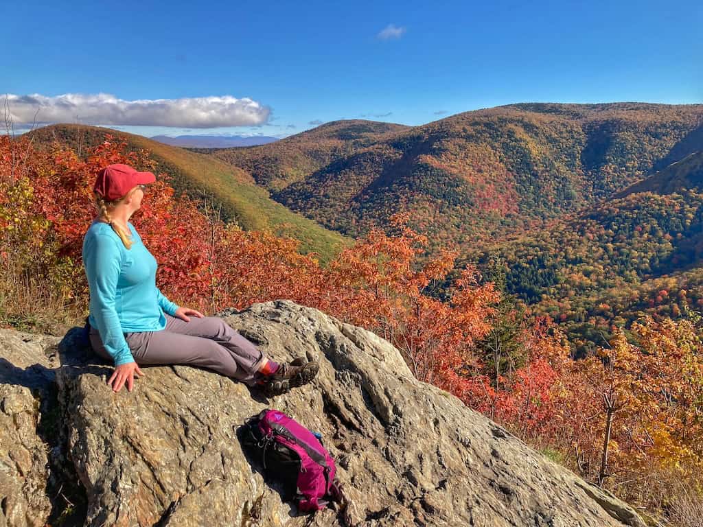 Fall views from Stony Ledge in Williamstown, MA