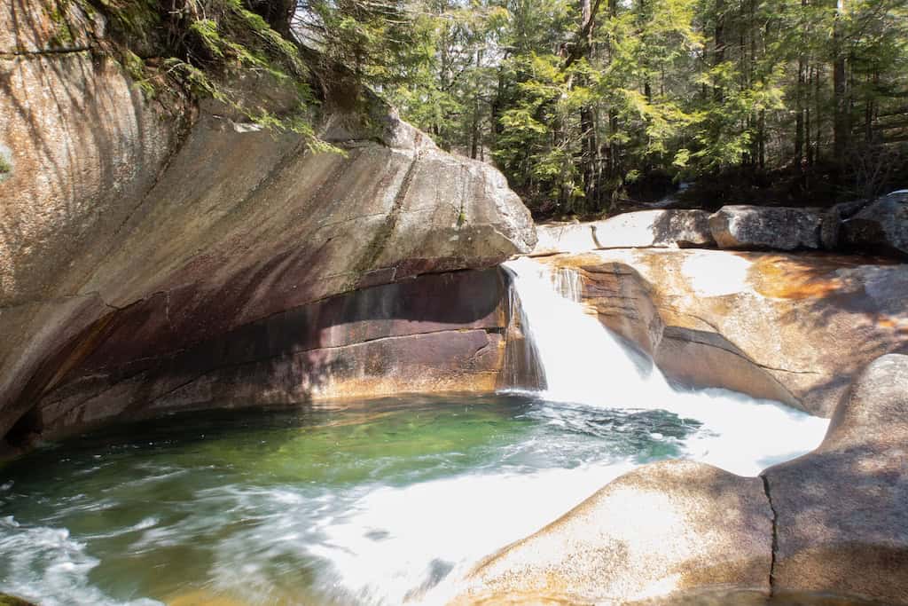 25+ Incredible Things to Do in the White Mountains of New Hampshire 5 The Basin in Franconia Notch State Park.