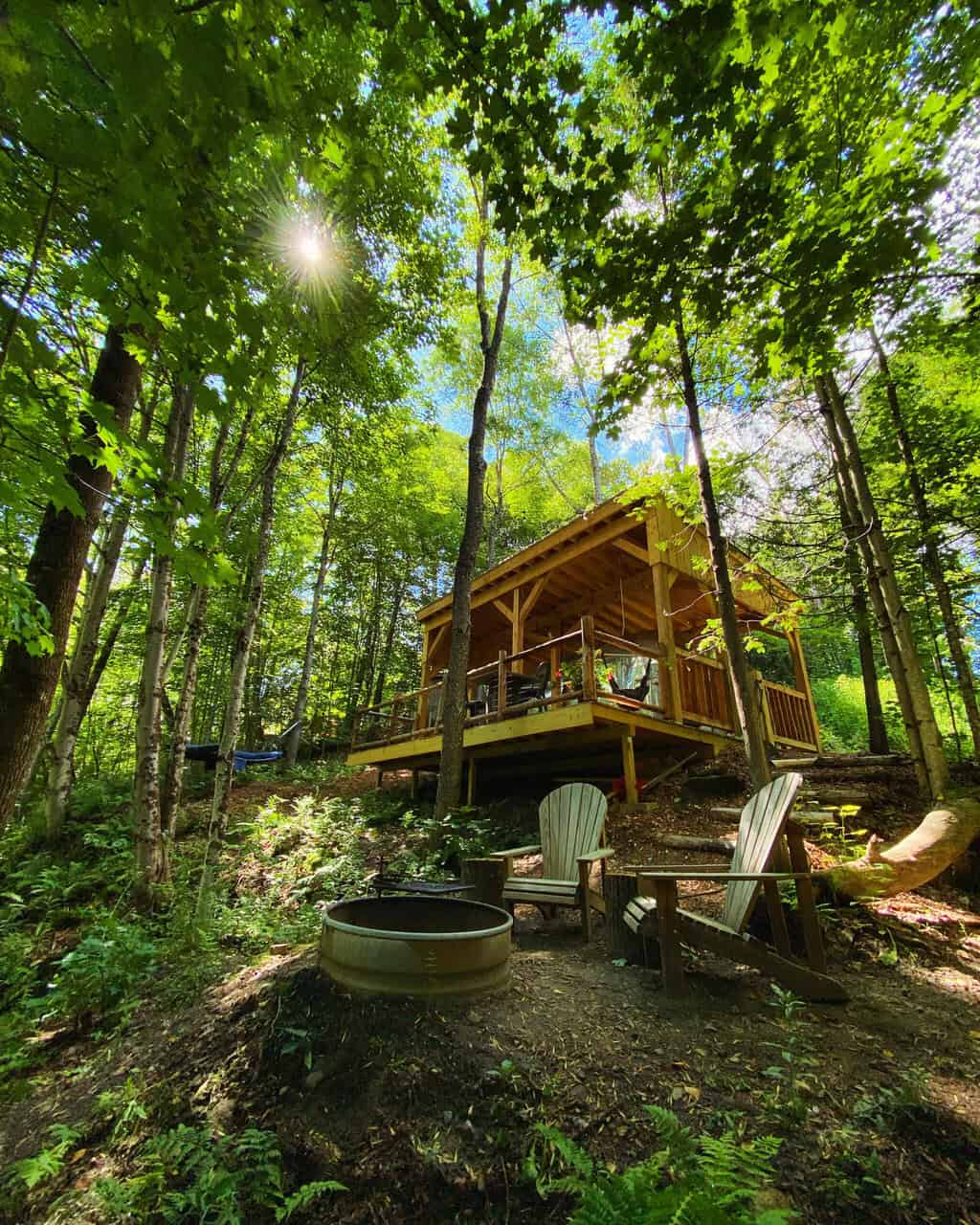 Fallingwater Airstream in Greensboro, Vermont. 